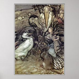 Arthur Rackham Alice In Wonderland Poster