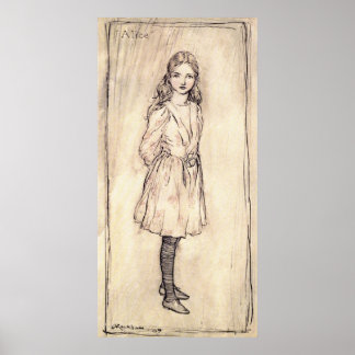 Arthur Rackham Alice In Wonderland Poster
