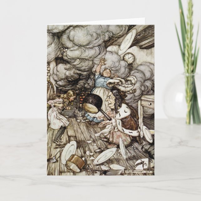 Arthur Rackham | In the Duchess's Kitchen, illustr Card (Front)