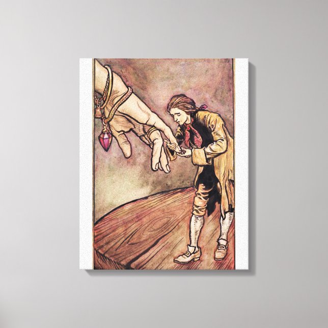 Arthur Rackham | Original watercolour illustration Canvas Print (Front)