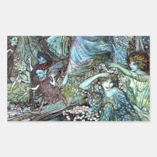 Arthur rackham rectangular sticker