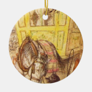 Arthur Rackham - The Wind In The Willows Ceramic Tree Decoration