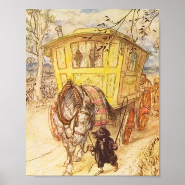 Arthur Rackham - The Wind In The Willows Poster (Front)