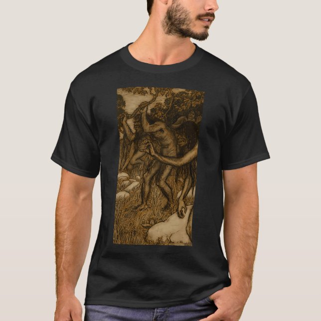 Arthur Rackham The Witchâ€™s Pool T-Shirt (Front)
