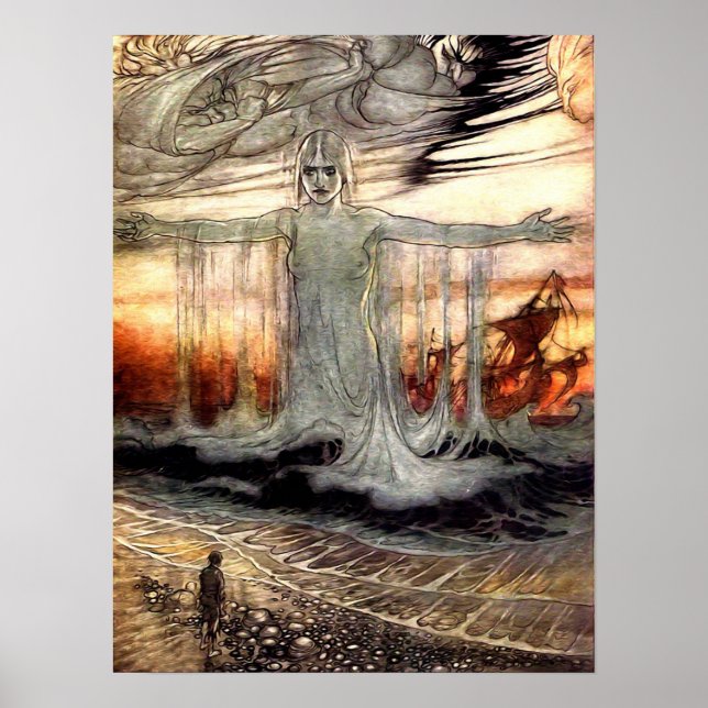 Arthur Rackham - vintage fairytale art Poster (Front)