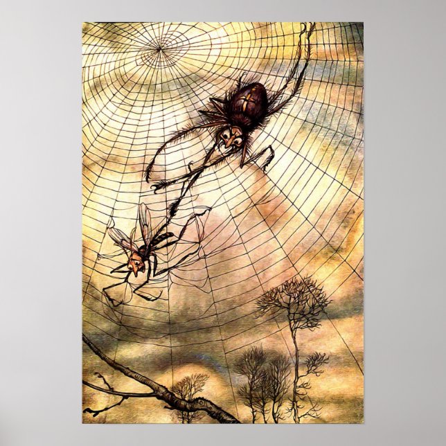 Arthur Rackham - vintage fairytale art Poster (Front)