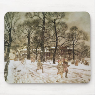 Arthur Rackham   Winter in Kensington Gardens from Mouse Mat