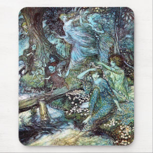 Arthur Rackham, “ Wood Nymphs ” Mouse Mat