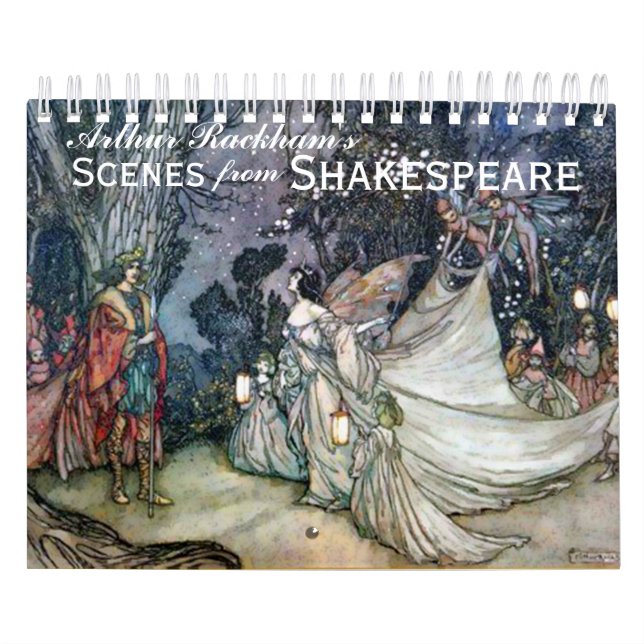 Arthur Rackham's Shakespeare Vintage Art Calendar (Cover)