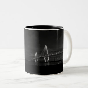 Arthur Ravenel Night Pano Grayscale Coffee Mug