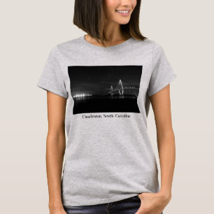 Arthur Ravenel Night Pano Grayscale T-Shirt
