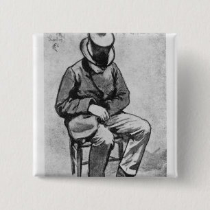 Arthur Rimbaud 15 Cm Square Badge