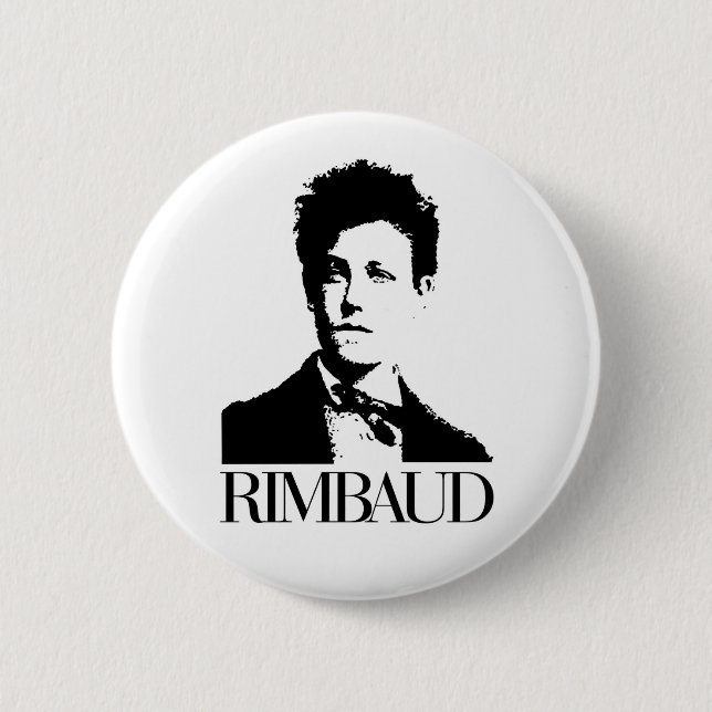 Arthur Rimbaud 6 Cm Round Badge (Front)
