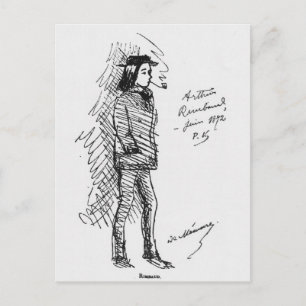 Arthur Rimbaud  June 1872 Postcard