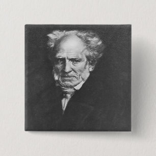 Arthur Schopenhauer 15 Cm Square Badge