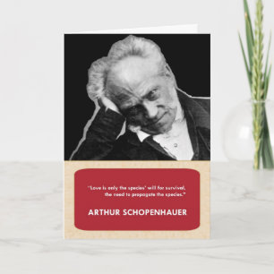 Arthur Schopenhauer Anti-Valentine's Day Card