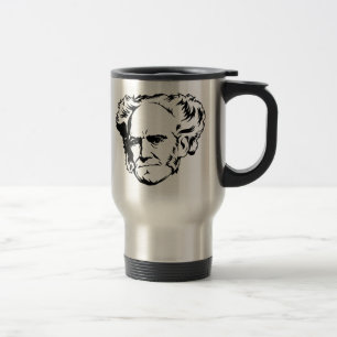 Arthur Schopenhauer Portrait Travel Mug