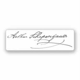 Arthur Schopenhauer Signature