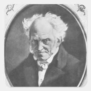 Arthur Schopenhauer Square Sticker