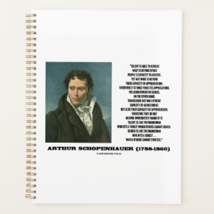 Arthur Schopenhauer Talent Versus Genius Quote Planner
