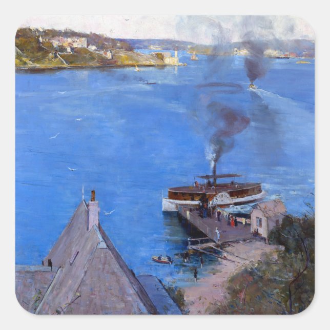 Arthur Streeton Arthur Streeton McMahon's Point Square Sticker (Front)