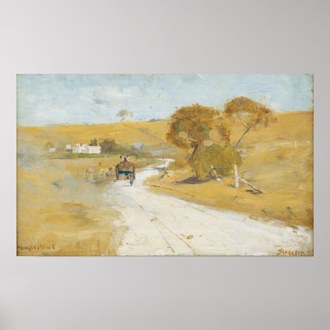 Arthur Streeton - At Templestowe Poster (Front)