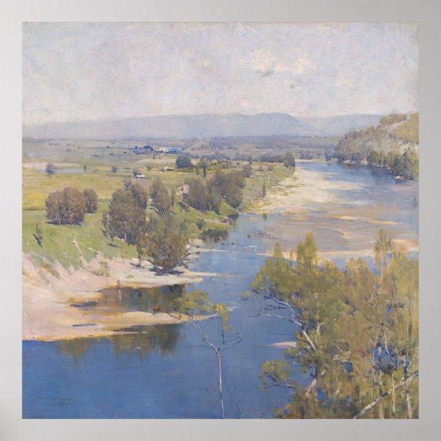 Arthur Streeton - ‘The purple noon's transparent m Poster (Front)