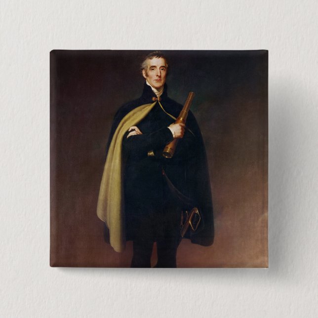 Arthur Wellesley  Duke of Wellington 15 Cm Square Badge (Front)