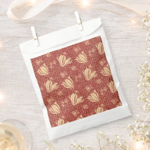 Arthur Wilcock The Lily Vintage Floral Red Pattern Favour Bags