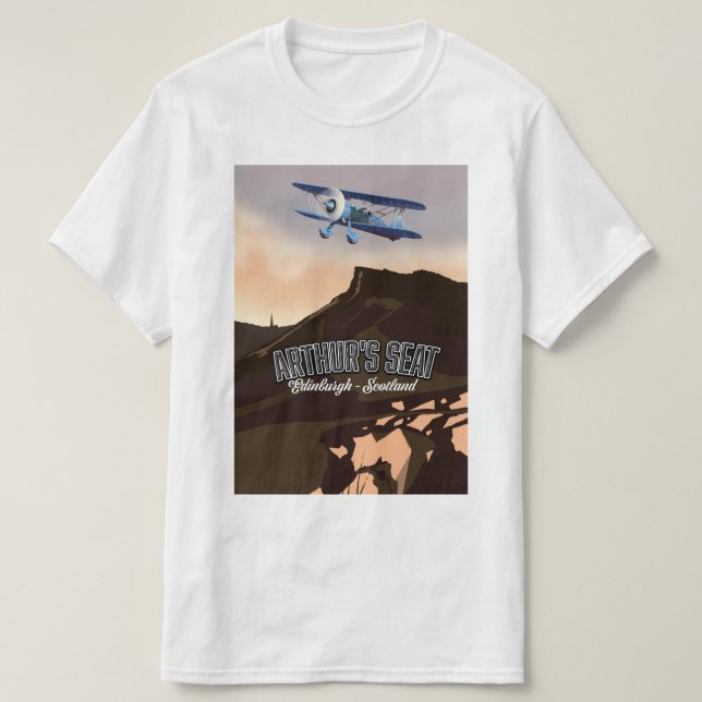 Arthur's Seat Edinburgh Scotland T-Shirt (Design Front)