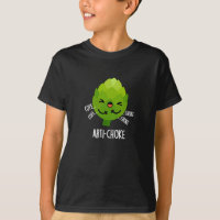 Arti-choke Funny Veggie Artichoke Pun Dark BG