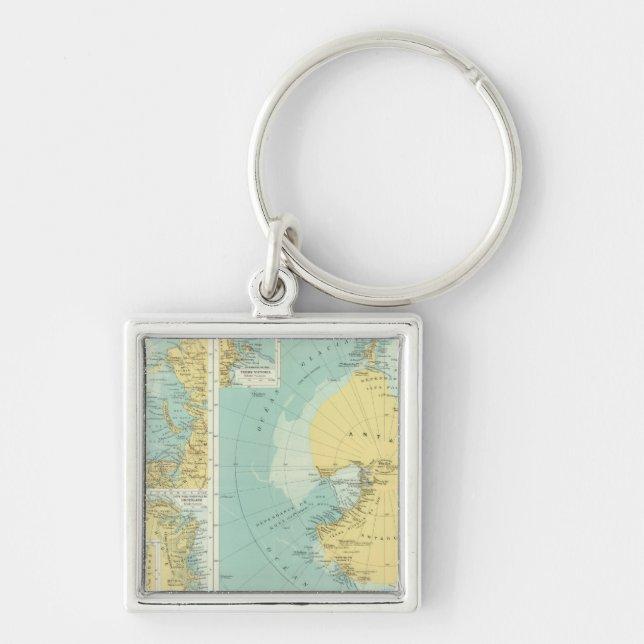 Artic, Antarctica Key Ring (Front)