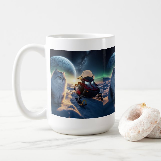 Artic cat coffee mug (With Donut)