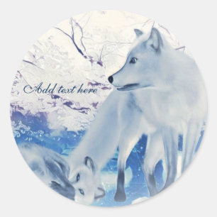 Artic fox stickers
