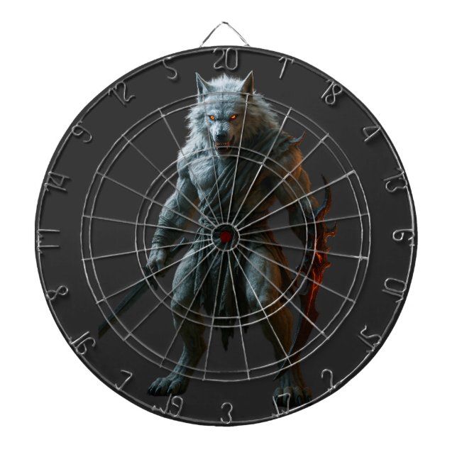 Artic Werewolf Dartboard (Front)