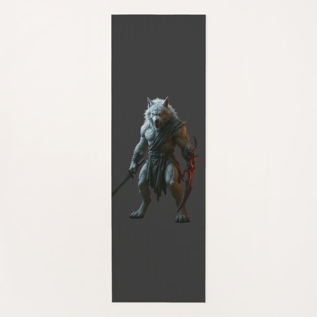 Artic Werewolf Yoga Mat (Front)