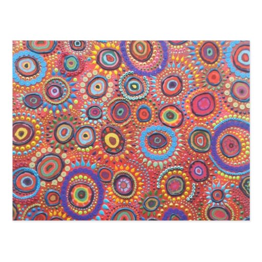 Image of Artichicks art on a postcard