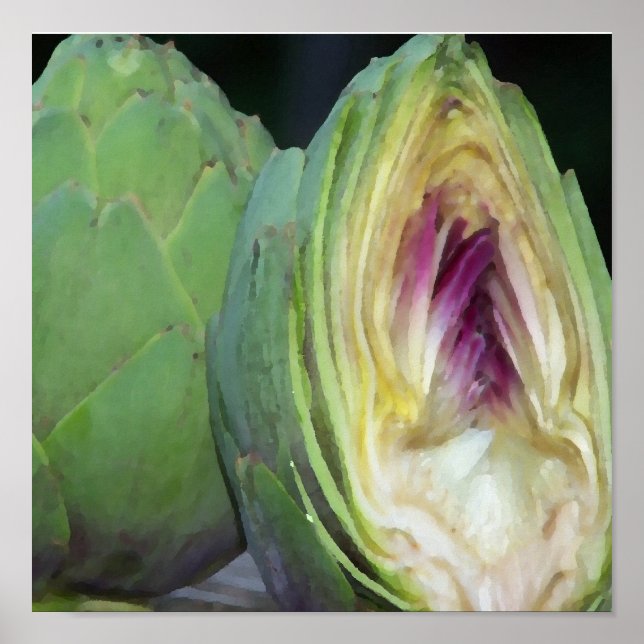 Artichoke Art Poster (Front)