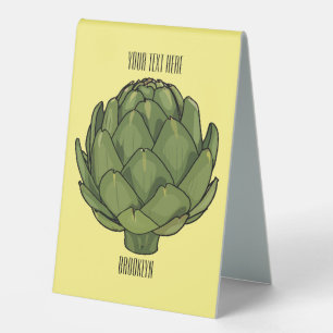 Artichoke cartoon illustration