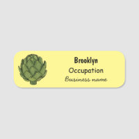 Artichoke cartoon illustration