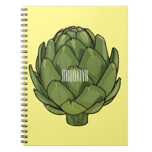 Artichoke cartoon illustration notebook