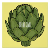 Artichoke cartoon illustration
