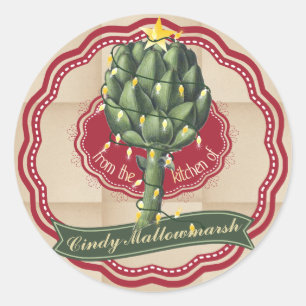 Artichoke Christmas tree from the kitchen of label