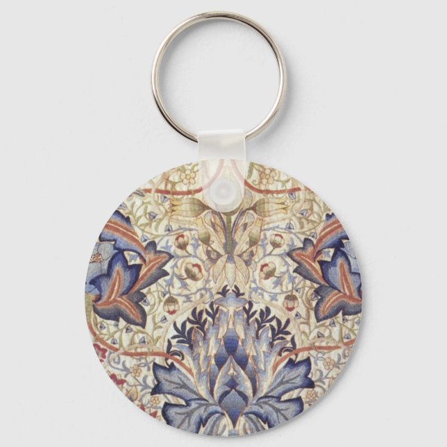 Artichoke Design by William Morris Key Ring (Front)