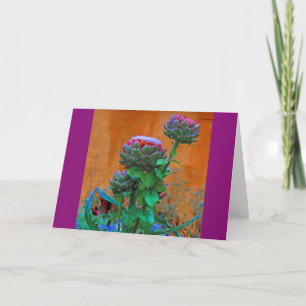 Artichoke Flower Card