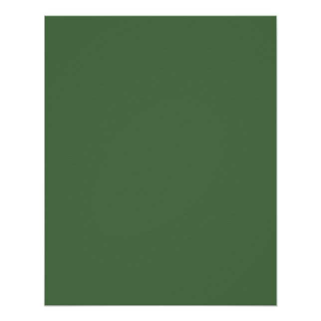 Artichoke green (solid colour)  poster (Front)