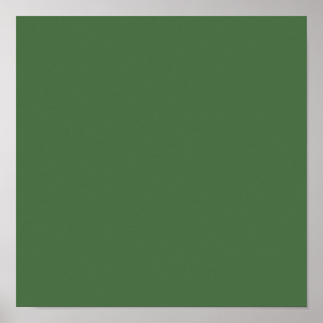 Artichoke green (solid colour)  poster (Front)