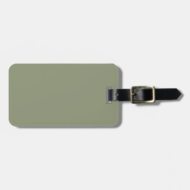 Artichoke (solid colour) luggage tag (Front Horizontal)