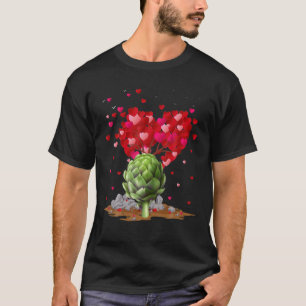 Artichoke Vegetable Lover Heart Shape Artichoke Va T-Shirt