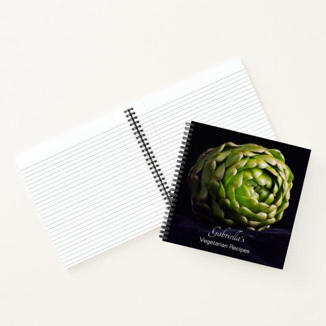 Artichoke Vegetarian Recipe Notebook (Inside)